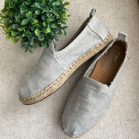 Toms Shoes - Toms grey espadrille women’s size 6.5 shoes